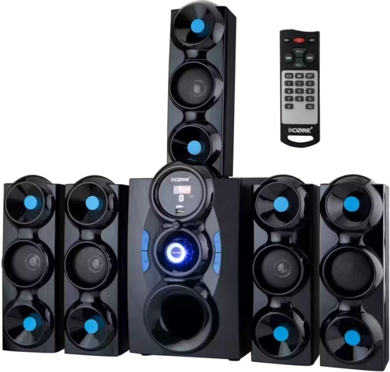 Jumbo Smart Home Theatre with 5.1 Multimedia Speaker and USB,AUX,FM and Bluetooth Connectivity 9500 Output RMS Watt with 75db Signal to Noise Ratio Perfect for Home Audio System (Blue)-image-48