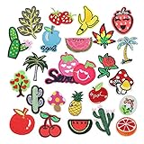 24pcs/lot Iron-on or Sew-on Embroidered Patches Motif Applique Sewing Accessories