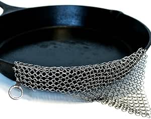 The Ringer - The Original Stainless Steel Cast Iron Cleaner, Patented XL 8x6 Inch Design