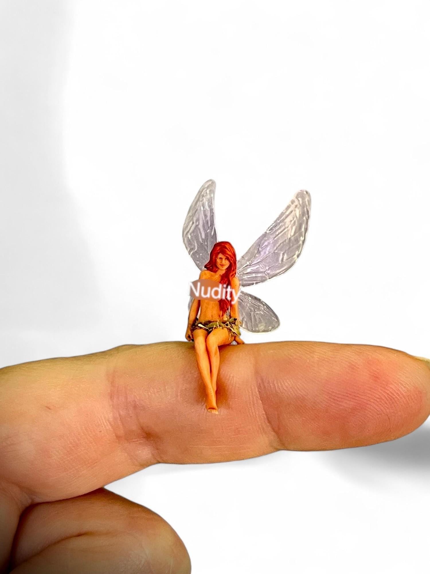Figurine de fée Suzette 30 mm pour créer un terrarium magique et un jardin féerique miniature