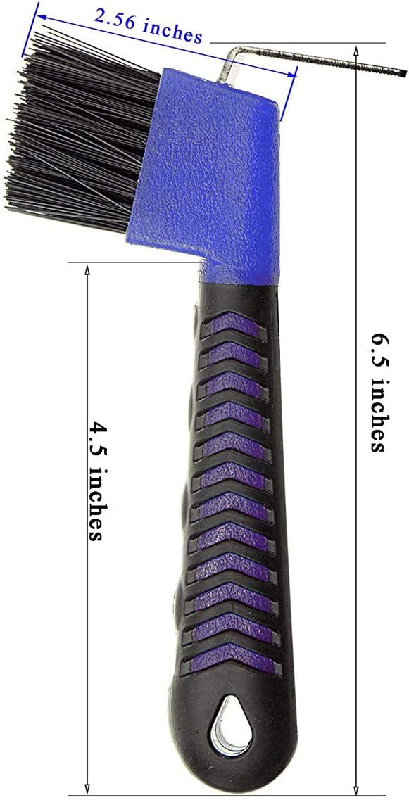 Weilan 2PCS Horse Hoof Pick Brush with Deluxe Soft GripTouch Rubber Handle,Partrade Hoofpick,Random Colors : Pet Supplies