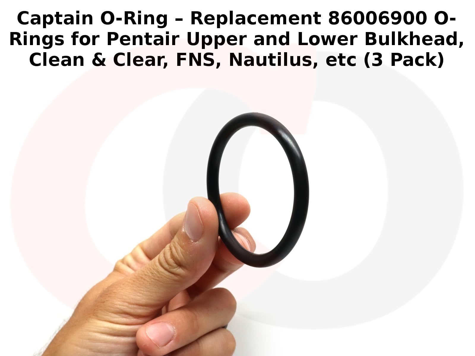 Captain O-Ring – Juntas tóricas de repuesto 86006900/2-331-RPM para mamparo superior e inferior Pentair, Clean & Clear, FNS, Nautilus, etc. (paquete de 3), Caucho sintético