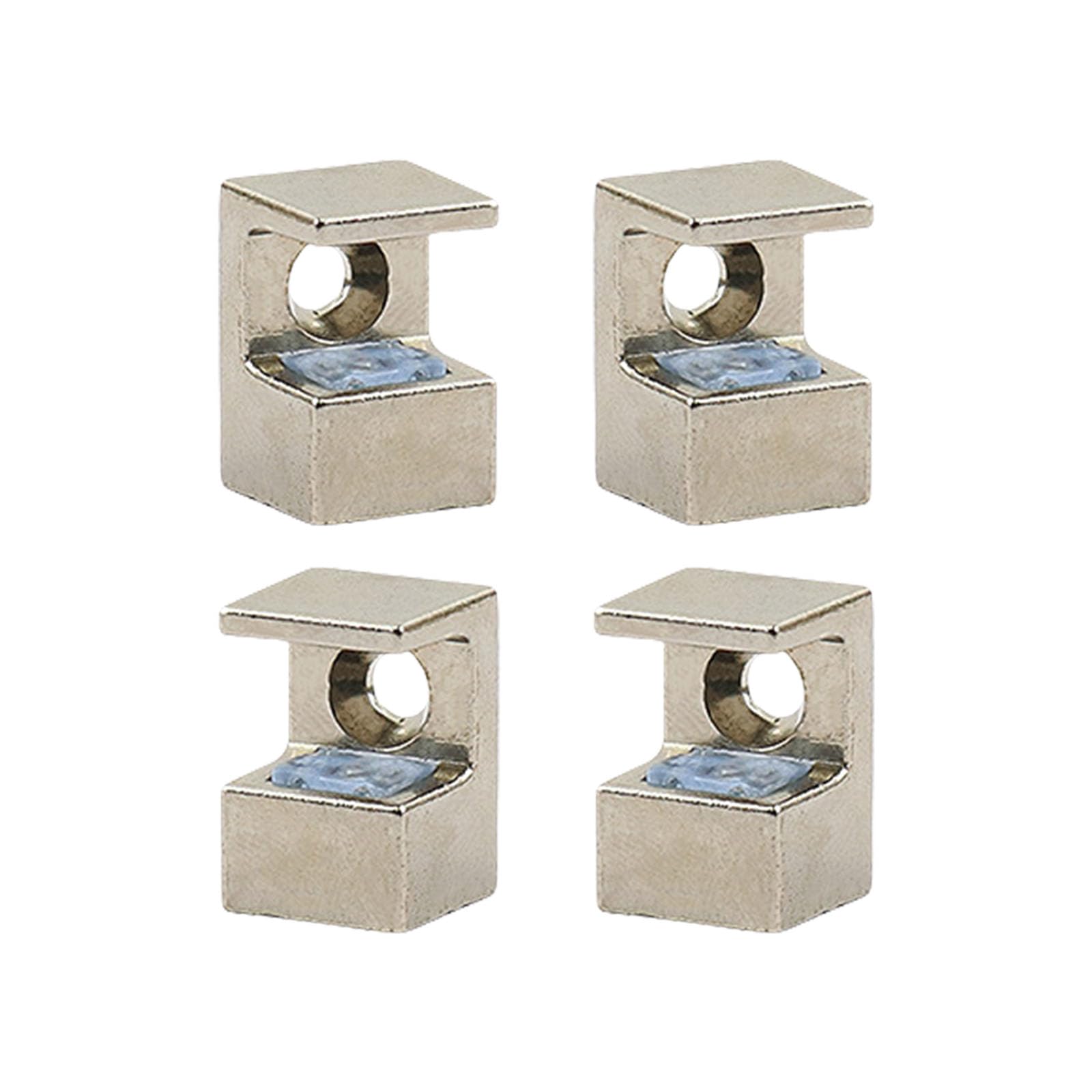Beimus A Of 4 Sturdy Zines Lloy Glass Brackets Djustable For 10 12Mm Glass Panel With Stable Rubber Designs Showcases Brackets