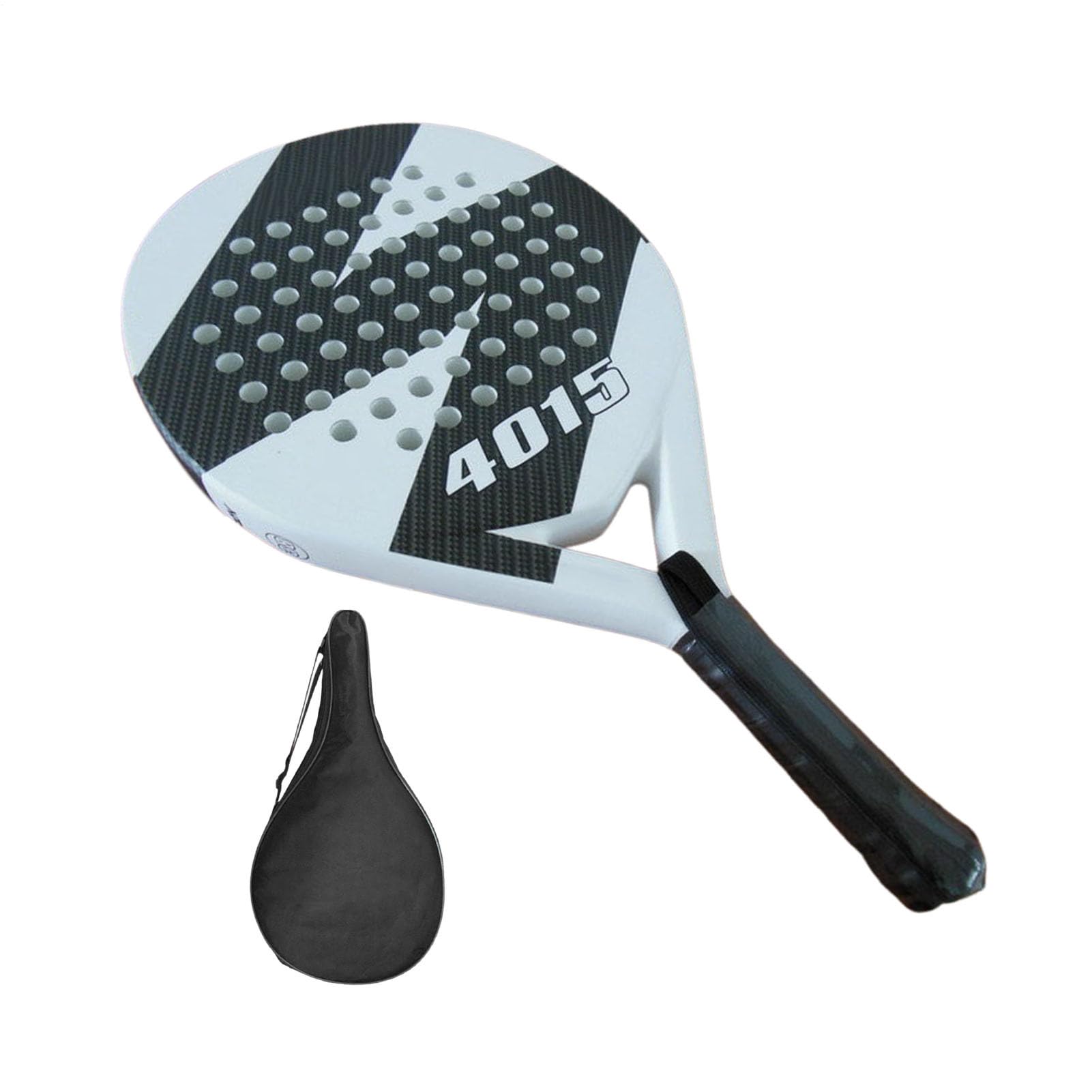 Racchetta da - Racchette da tennis in fibra di carbonio con nucleo in | memory foam EVA - Racchetta da tennis professionale anti-shock per racchetta da spiaggia per giocatori intermedi