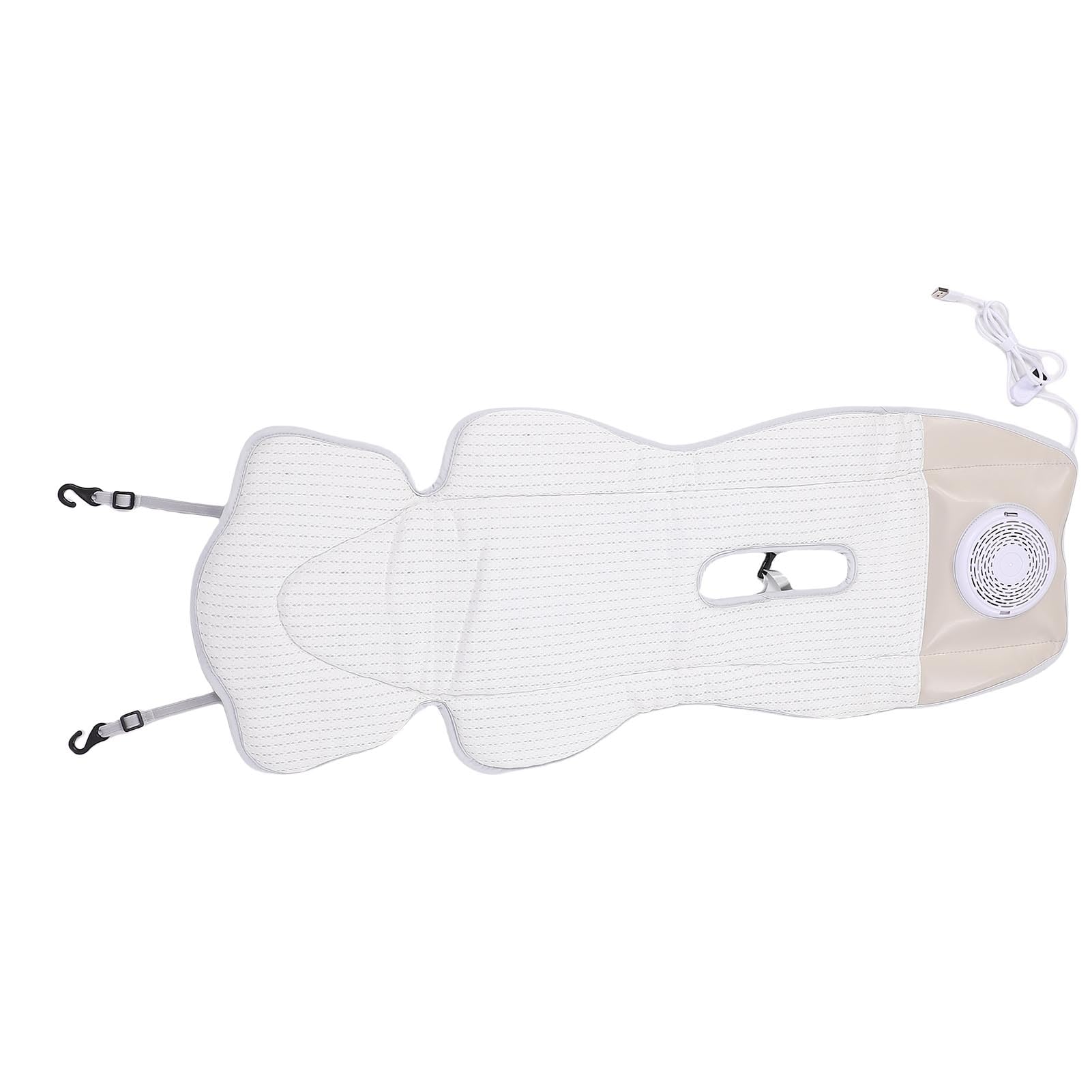 Jectse Almohadilla de Refrigeración para Cochecito de bebé con Ventilador, Forro de Cojín de Refrigeración Transpirable para Viajes en Coche, Almohadilla Enfriadora para Asiento de Cochecito de bebé