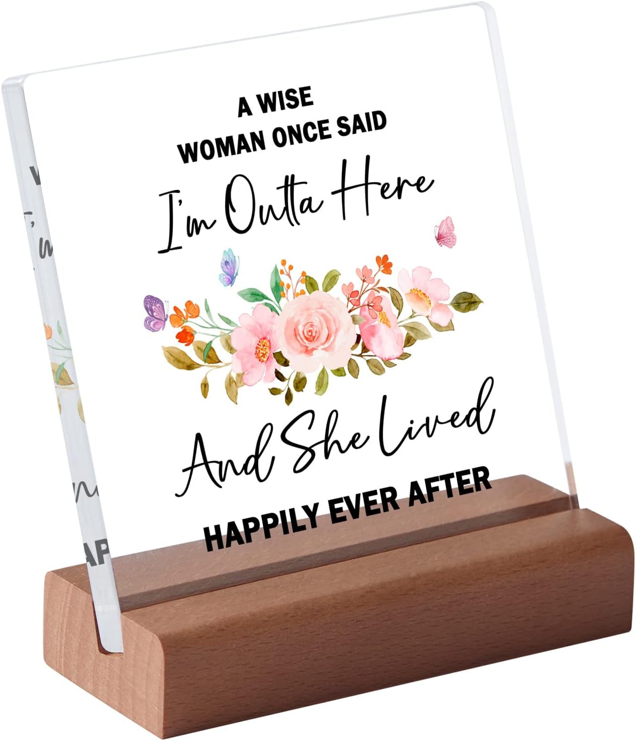 Amazon.com: Retirement Gift for Women, A Wise Woman Once Said I'm Outta ...