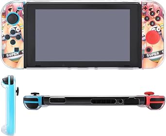 Super Sonico Doragon Ver. Anime Style Durable PC Material Full Protection Switch Cover, Comfortable Operation, Ultra Lightweight, Shock Resistant, Easy Removal, Scratch Prevention, Accessory,
