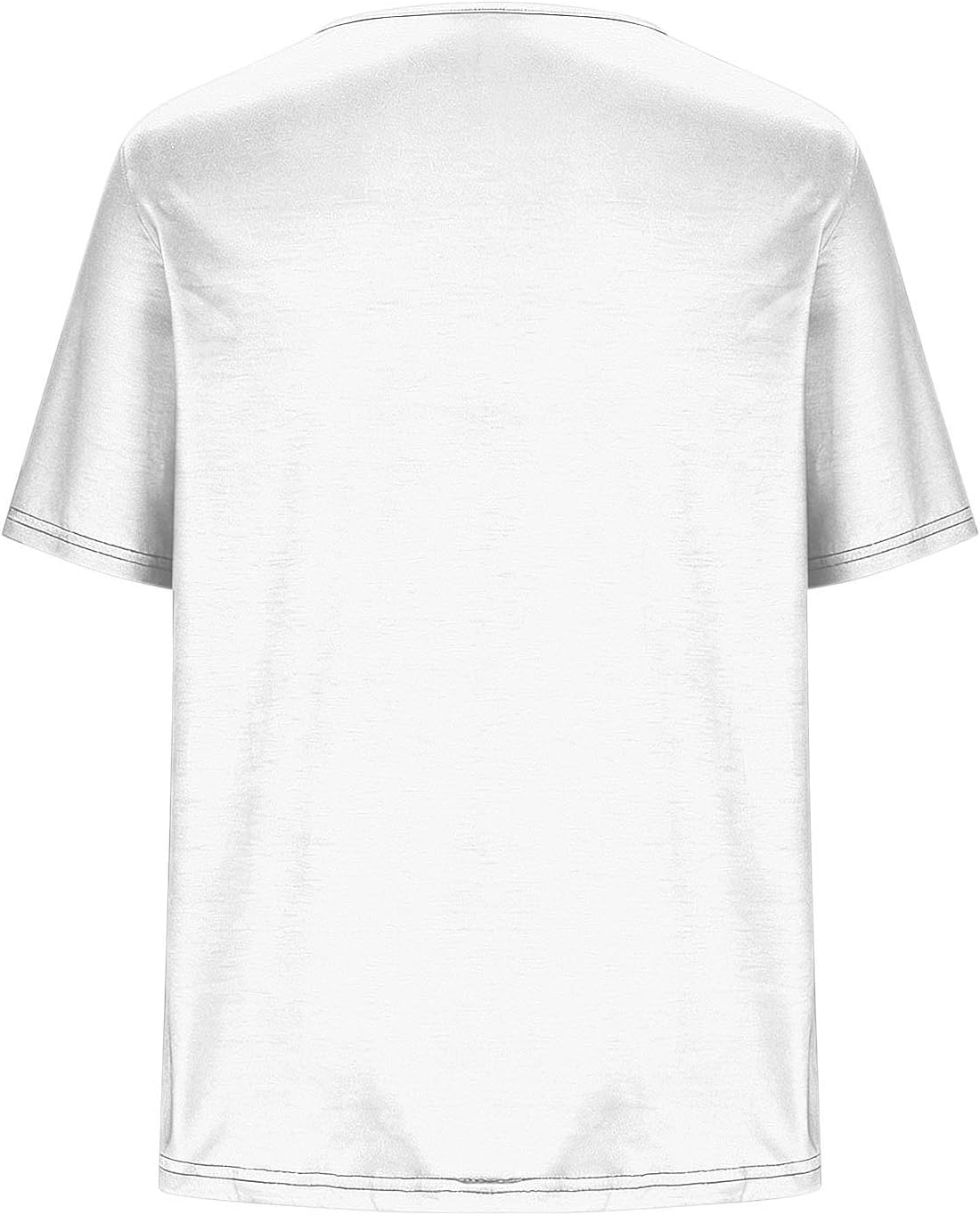 Women's Plus Size Solid Round Neck Pleated Short Sleeve Top | Soft Breathable Fabric Tunic, Relaxed Flowy Silhouette, Curved Bottom Edge, Smooth Texture for Casual Leisure Blouse