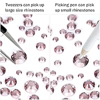 Vista 108 de 3820Pcs Light Green Flatback Rhinestones for Bedazzling, 2-6.5mm Small Rhinestones Diamonds Kit, Flat Back Crystals Gems for Nail Art and Crafts