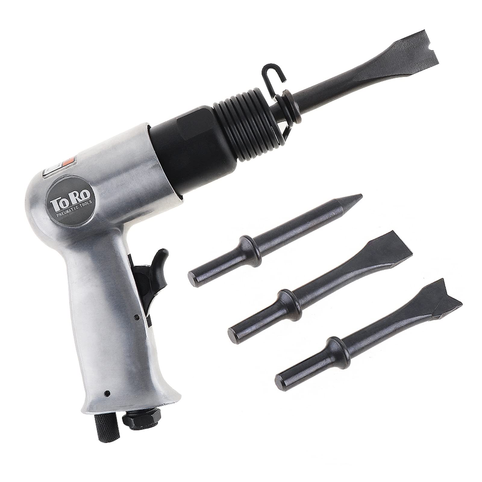 CVFRDD Air Hammer, 9150 120mm Medium Stroke Air Hammer Kit Professional Handheld Pistol Gas Shovels Small Rust Remover Cutting Drilling Chipping Pneumatic Tools(9150 42mm)