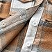 Moyikiss Studio Toddler Baby Boys Girls Outfits Plaid Flannel Long Sleeve Shirts Button Down T-Shirt Tops(Khaki,90/18-24 Months)