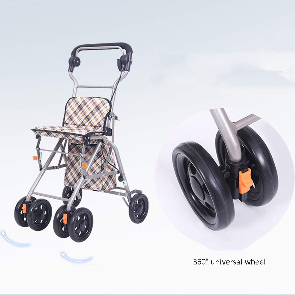 Andadores para personas mayores Andadores con ruedas Andadores para personas mayores Andador con asiento y ruedas Andador con asiento Carrito de compras para ancianos Carrito de compras de aluminio