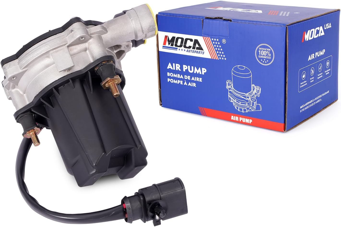 MOCA Secondary Air Injection Pump Fits For Volkswagen 2017-2019 Golf Alltrack 1.8L, 2015-2019, 2022-2024 Golf R 2.0L, For Audi 2015-2016 A3 1.8L, 2017-2020, 2022-2024 A3 2.0L, 2015-2020 A3 Quattro