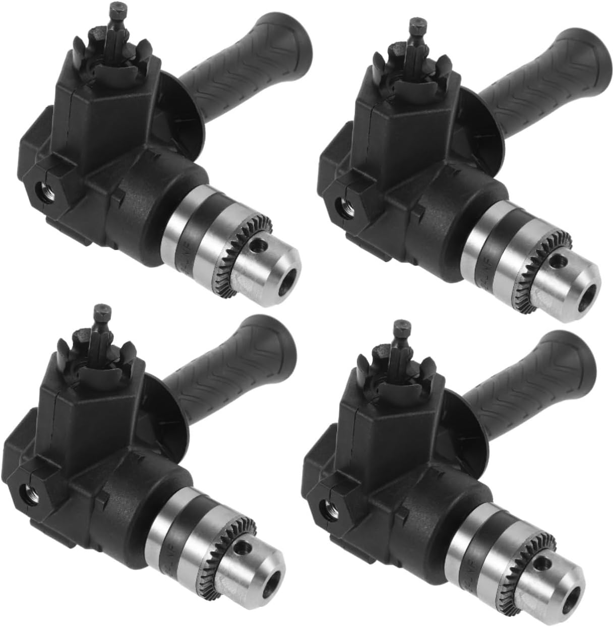 HOMSFOU 4pcs Cordless Electric Screwdriver Drill Bit Extension Drill Adapter Right Angle Attachment Screwdriver Attachment Home Renovation Tool