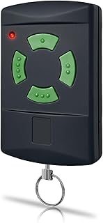 Handsender HSM4 26.975MHz 1 Stück Universal Fernbedienung Ersatz Grün Taste 4 Kanäle für Hörmann Garagentoröffner Kompatibel mit HSM4-26.975, HSM2, HS2, DH01, HM02 26.975 Garagentor Fernbedienung