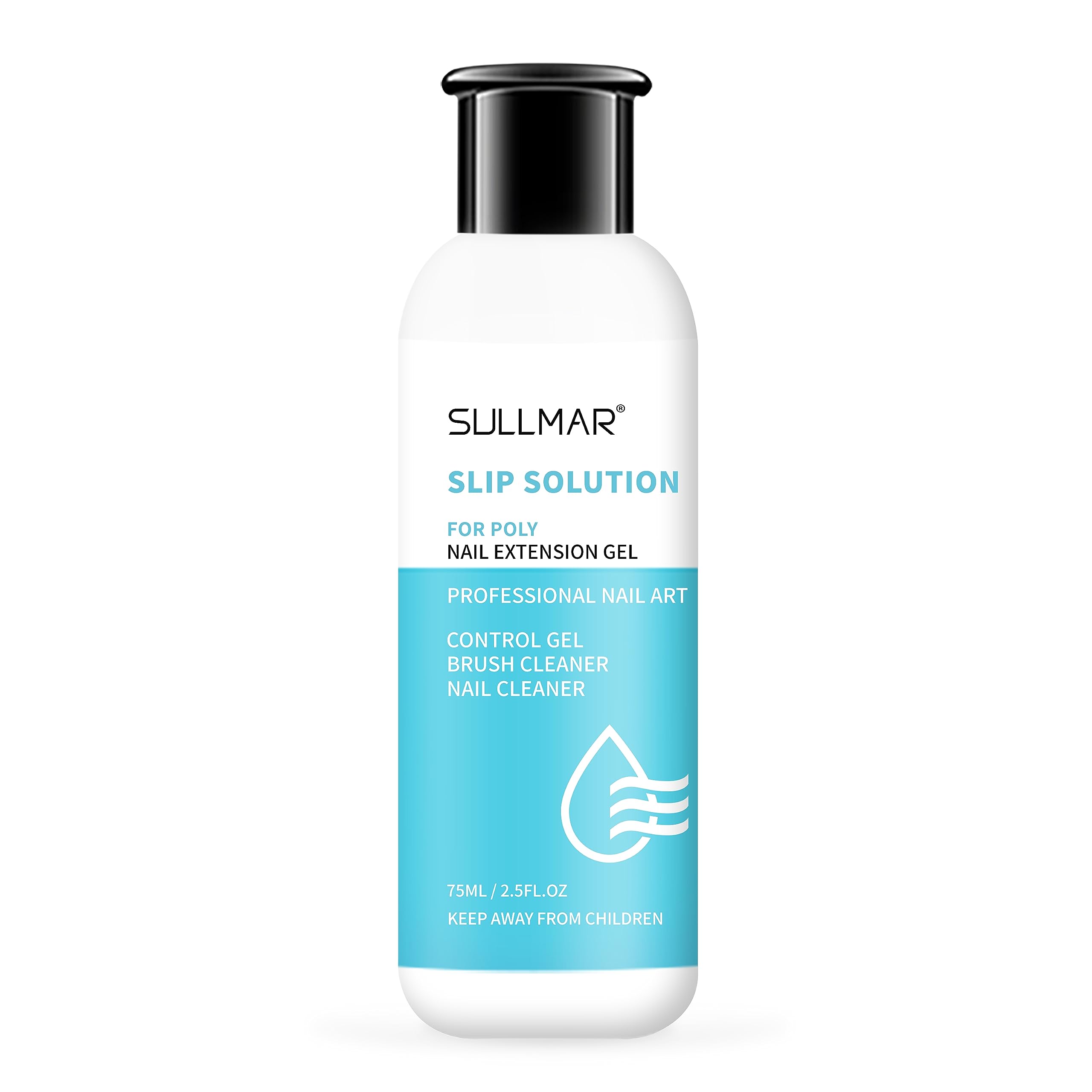 SULLMAR 75ml/2.5fl.oz Poly Nail Gel Slip Solution for Professional and Beginner Nail Extension