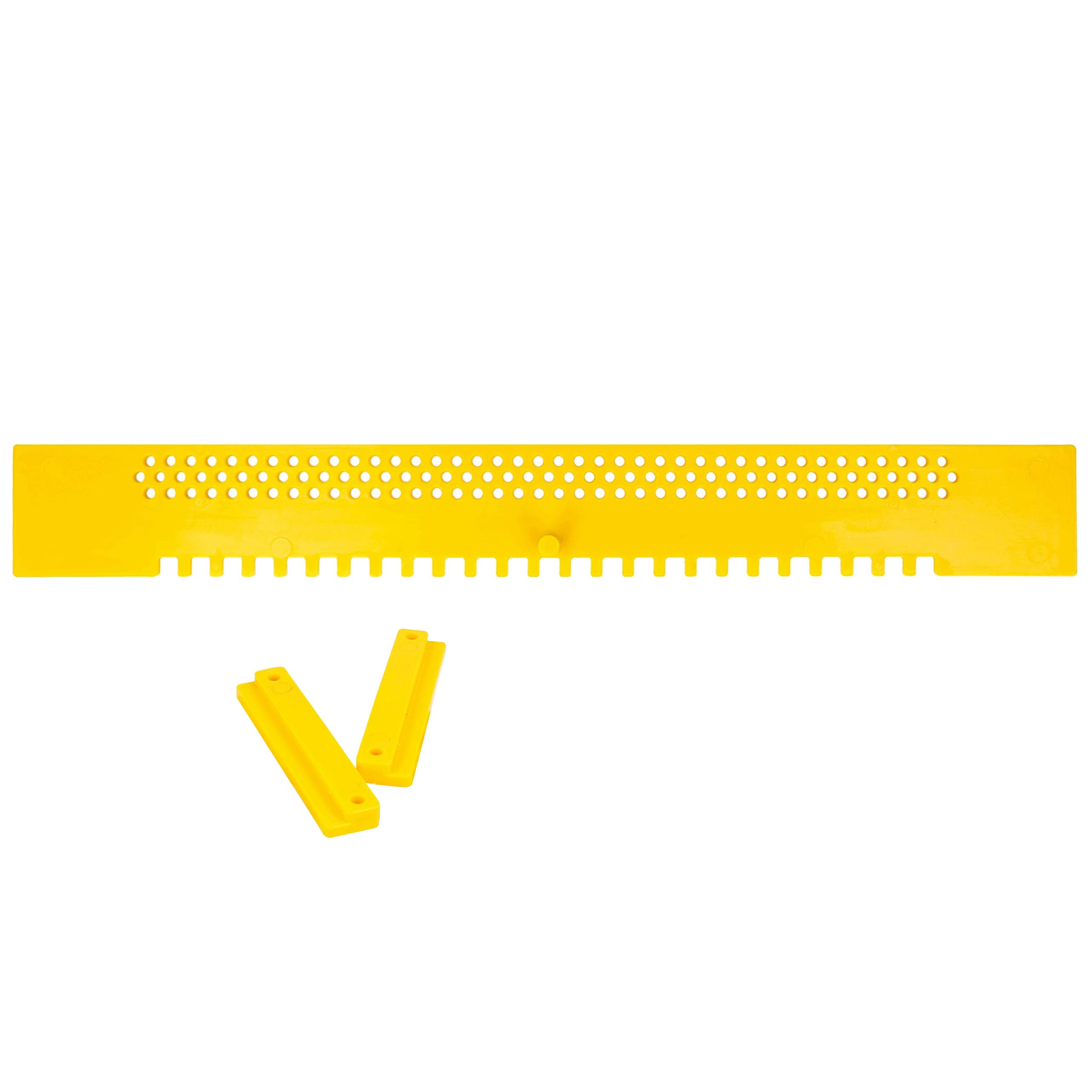Porte pour Ruche 5 pièces Plastique Réducteur de Trou d'entrée pour Abeilles Longueur 410mm x 50mm avec charnières pour la Fixation