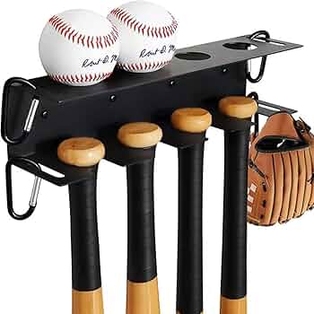 Amazon.co.jp: S.T.S.G バットスタンド 壁掛け バット ラック