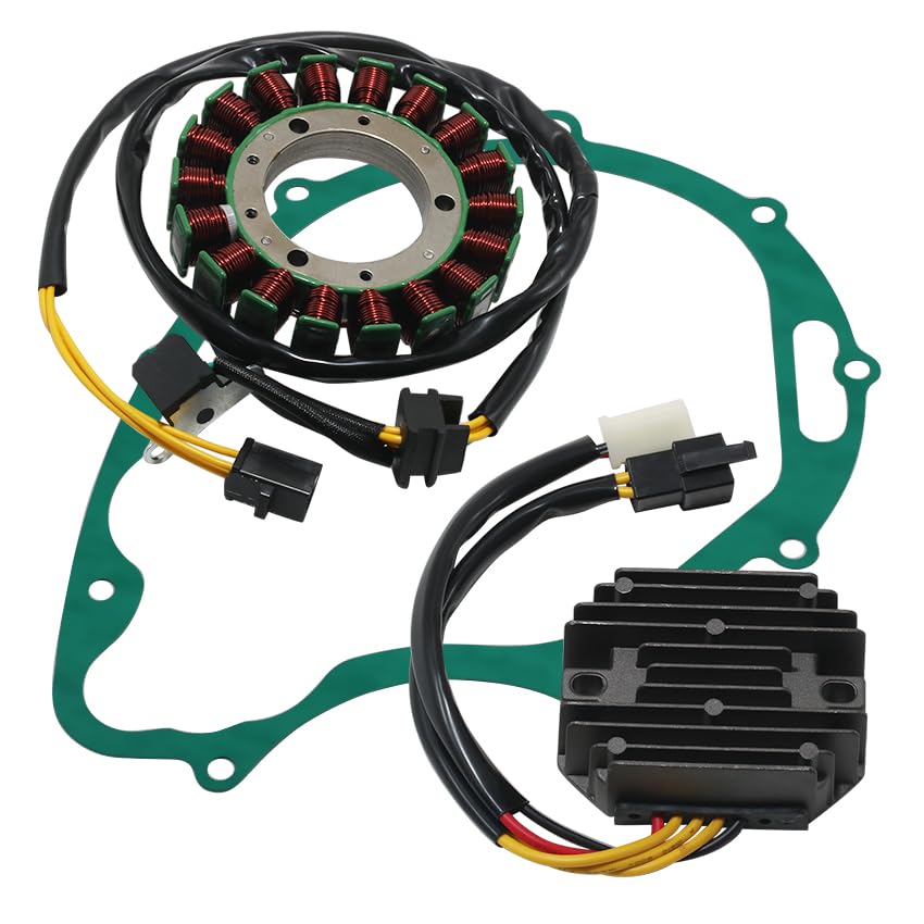 Stator Coil Rectifier Stator Gasket for Suzuki LS400 Savage 1987-1991 for Suzuki LS650 Savage 1986-2004 for Suzuki LS650 Boulevard S40 2005-2019 Stator Coil Rectifier Stator Gasket