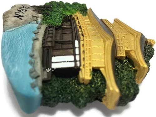 Miniatura 2 de Tiny Kinkaku-ji Templo del Pabellón Dorado Kioto Japón Asia Oriental Atracciones Turísticas Resina Refrigerador Imán Viajero Recuerdo 3D Imanes de