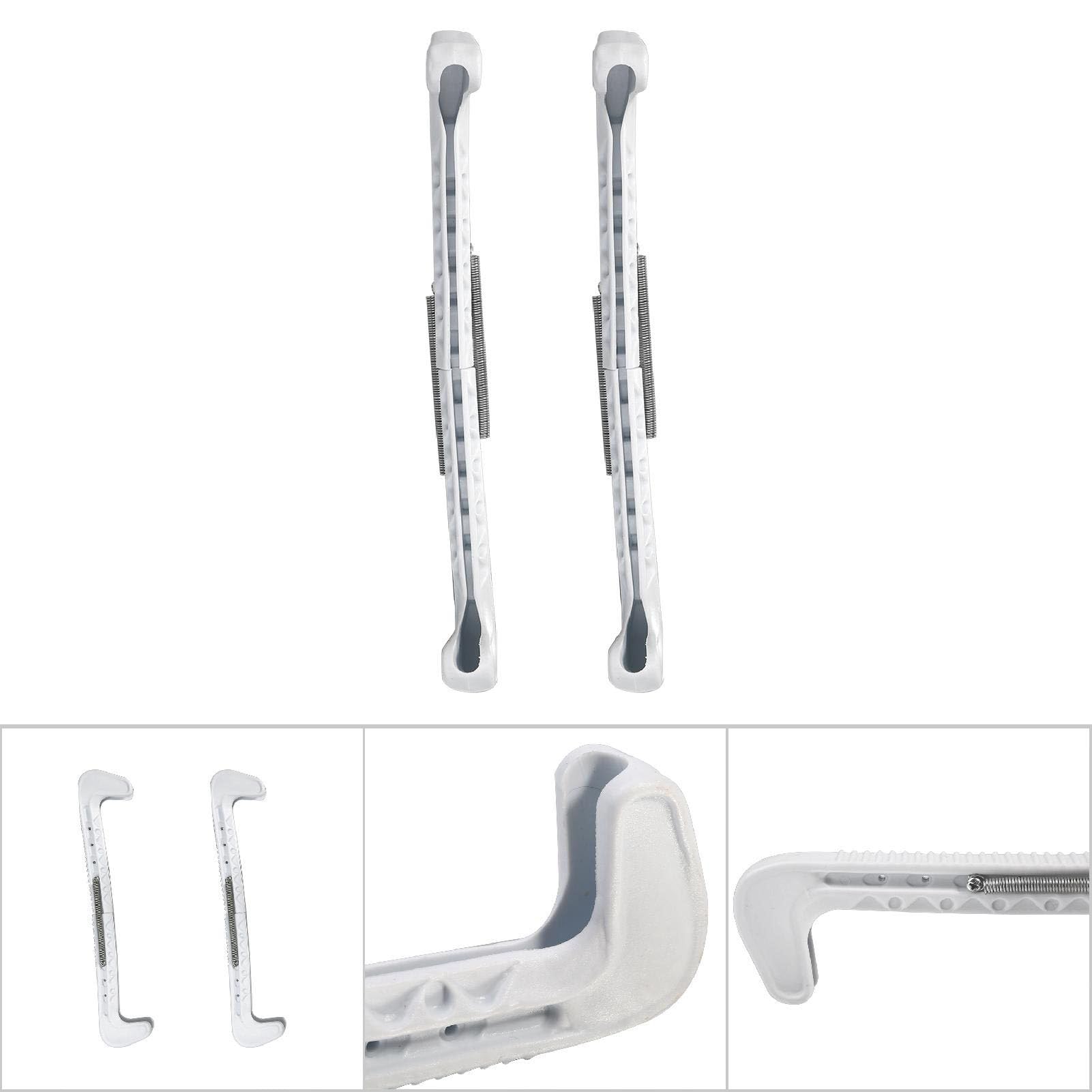 Łyżwiarstwo na łyżwach, 2 szt. 7 kolorów plastikowe lody hokej na deskorolce osłony z regulowaną sprężyną, skate blade guards