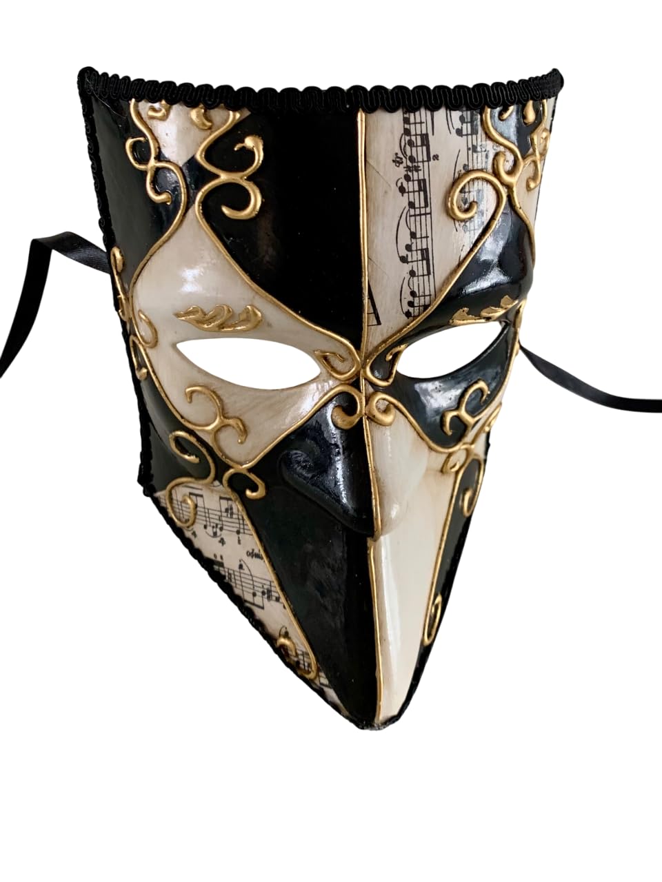 Maschera da ballo veneziana fatta a mano per feste di carnevale