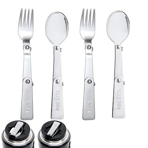 THERMOS FUNTAINER 16 Oz Food Jar Multifunctional Folding Spoon and