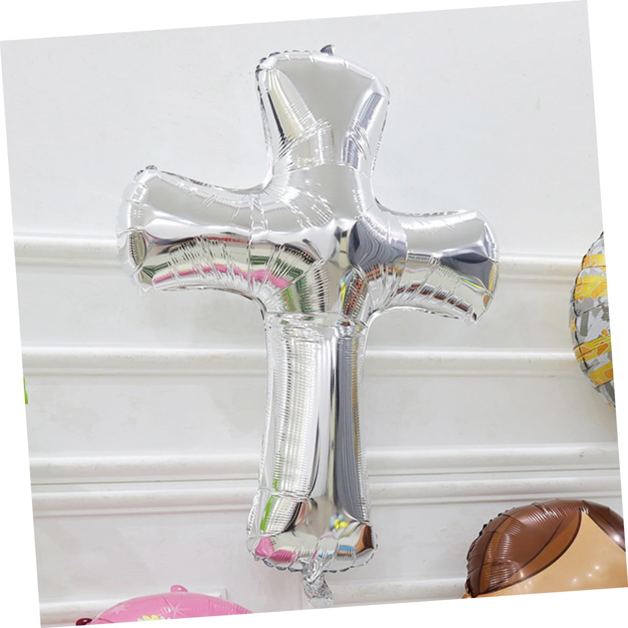 32 Pezzi Palloncini Battesimo Enorme Palloncino Croce Battesimo Del Bambino Palloncino Foil Palloncini Croce Per La Comunione Compleanno Battesimi PRETYZOOM