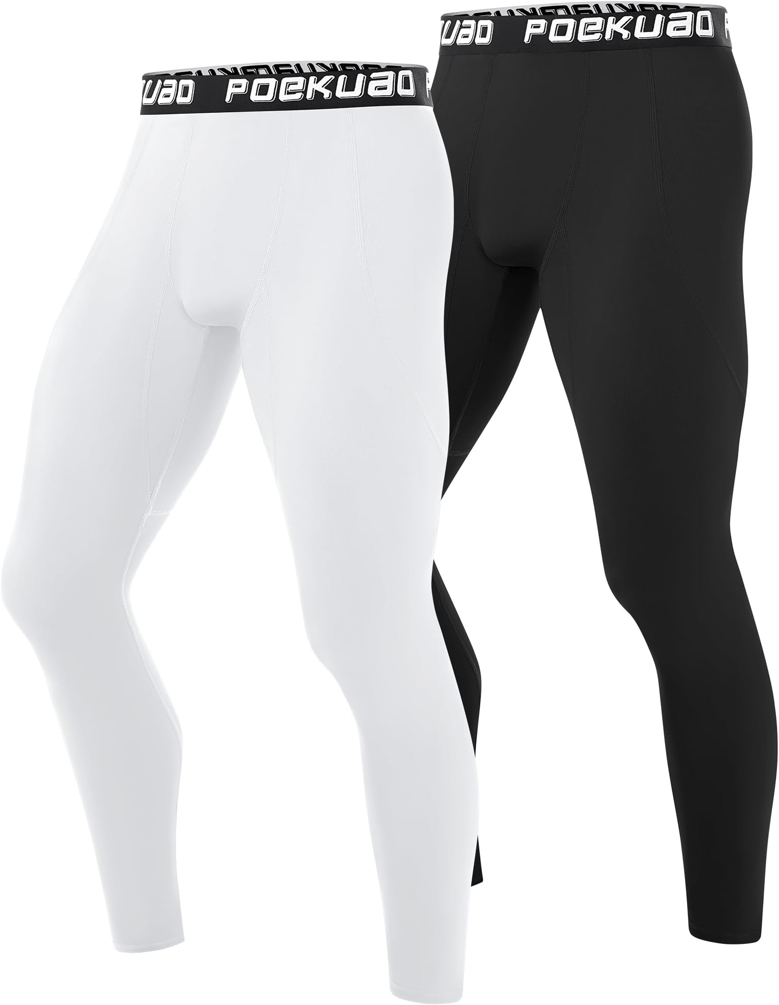 2 Pack Men’s Compression Pants Athletic Workout Leggings Running Tights Quick Dry Base Layer for Yoga Basketball