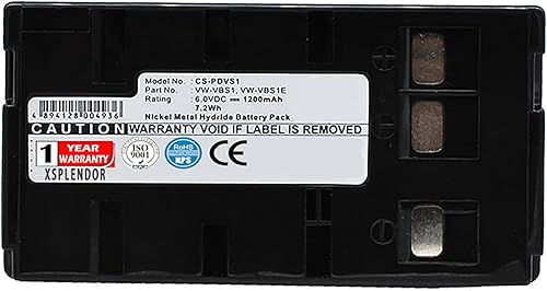 Batería de repuesto para JVC BN-V10U BN-V11U GR-AX270 GR-AX270E GR-AX280 GR-AX600 GR-AXM17 GR-AXM17UPANASONIC NV-3CCD1 NV-61 NV-63 NV-G1 NV-G101