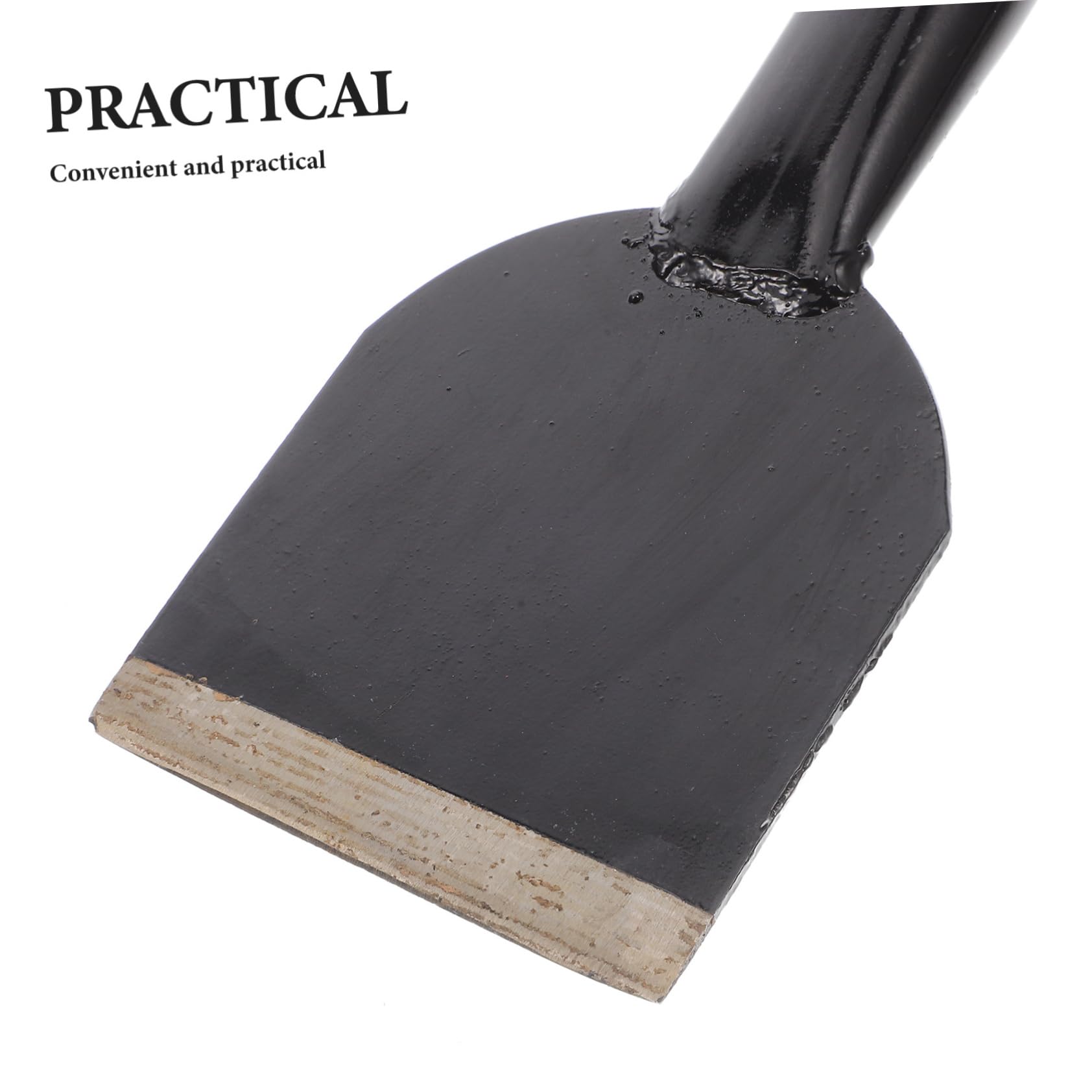 Cabilock Pala De Ferrocarril Metal Resistente para Jardín Entrada Al Aire Mini Pala Quitanieves con Mango De Madera Herramienta para Quitar Hielo y Excavar para Bordes De Césped y