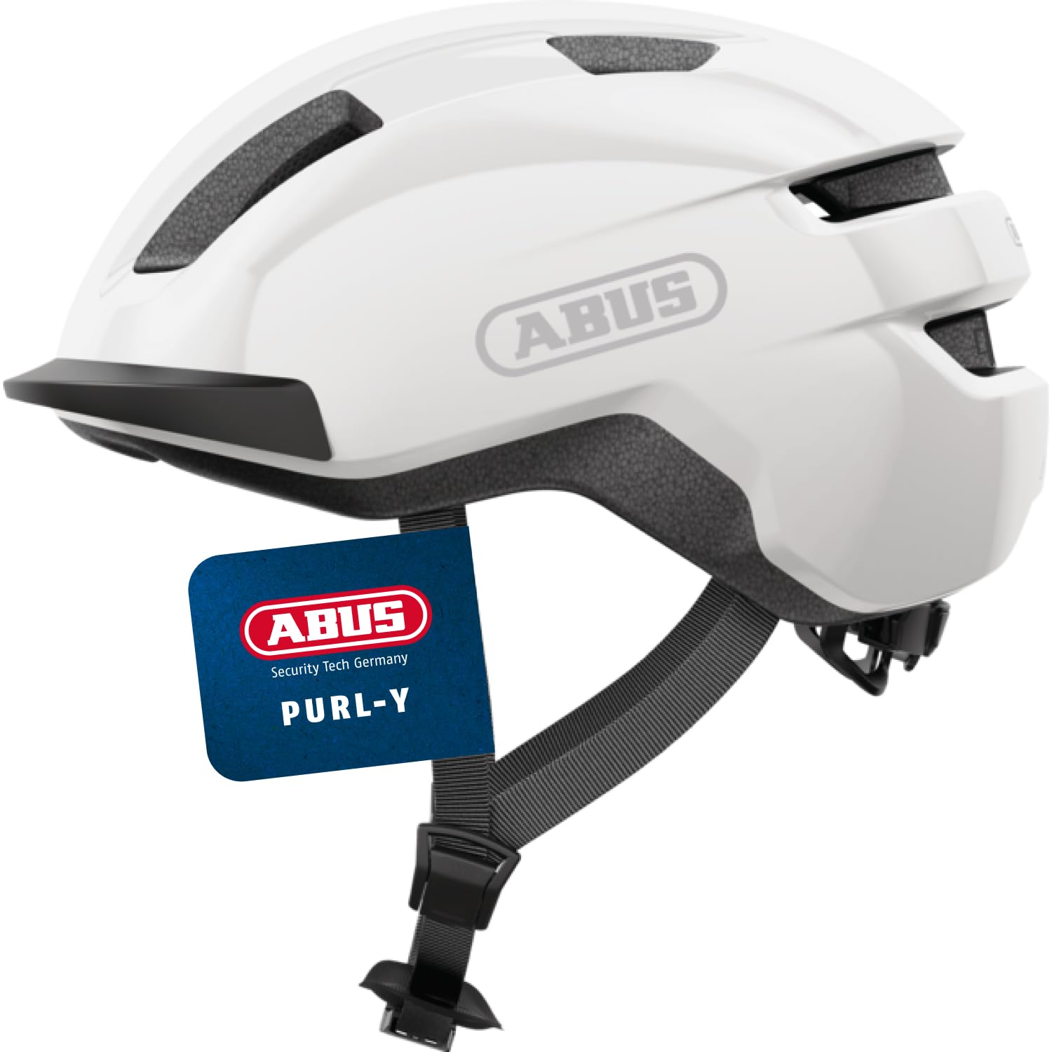 ABUS PURL-Y Fahrradhelm – Weiß, Größe M (NTA-Norm)