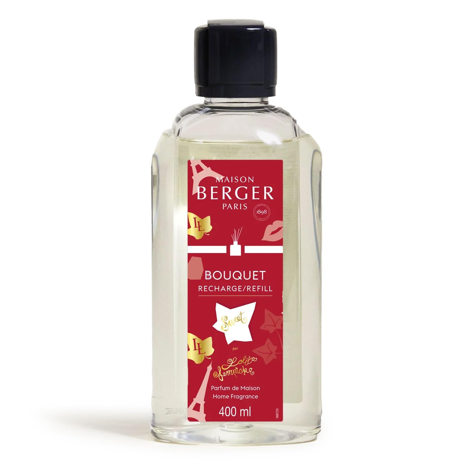 Maison Berger - Ricarica Per Bouquet Profumato E Diffusore Di Profumo - Diffusione A Lunga Durata, Morbida E Continua - 400 Ml (Lolita Lempicka Sweet)-image
