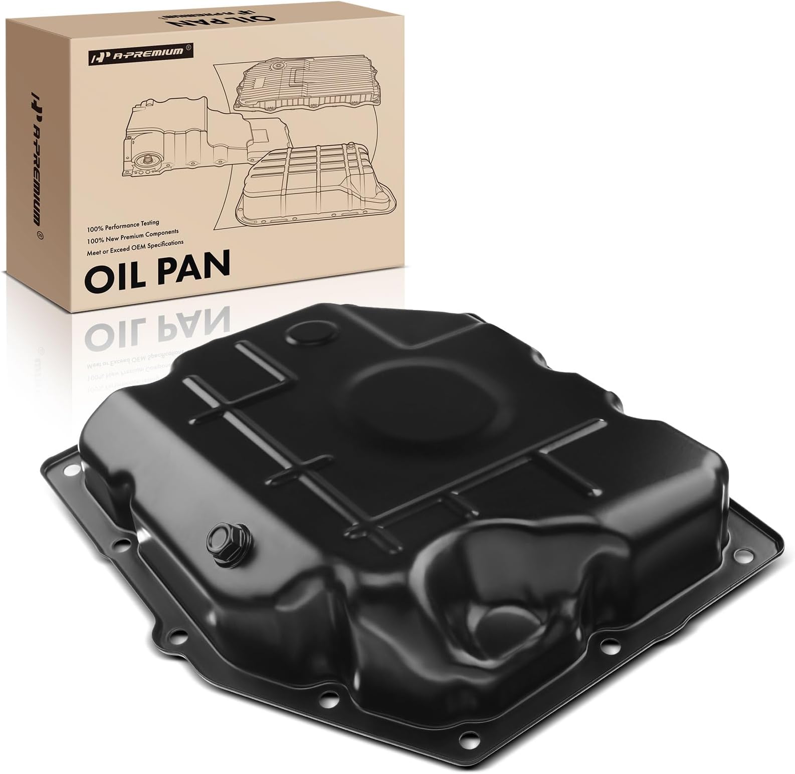 A-Premium Automatic Transmission Oil Pan Compatible with Chrysler 300 Dodge Charger Dakota Ram 1500 2007-2010 Challenger 2009-2010 Nitro 2007-2012 Jeep Liberty 2007-2013 Wrangler 2006-2011