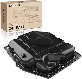 A-Premium Transmission Oil Pan with Drain Plug Compatible with 42RLE Transmission, Jeep Liberty Wrangler, Chrysler 300, Ram 1500 Dakota, Dodge Challenger Charger Dakota Durango Magnum