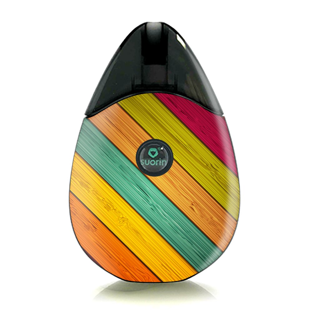 Skin Decal Vinyl Wrap for Suorin Drop Vape Kit skins stickers cover / Color Wood Planks