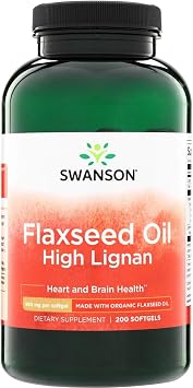 زيت بذور الكتان Swanson High Lignan Omegatru 200 Sgels