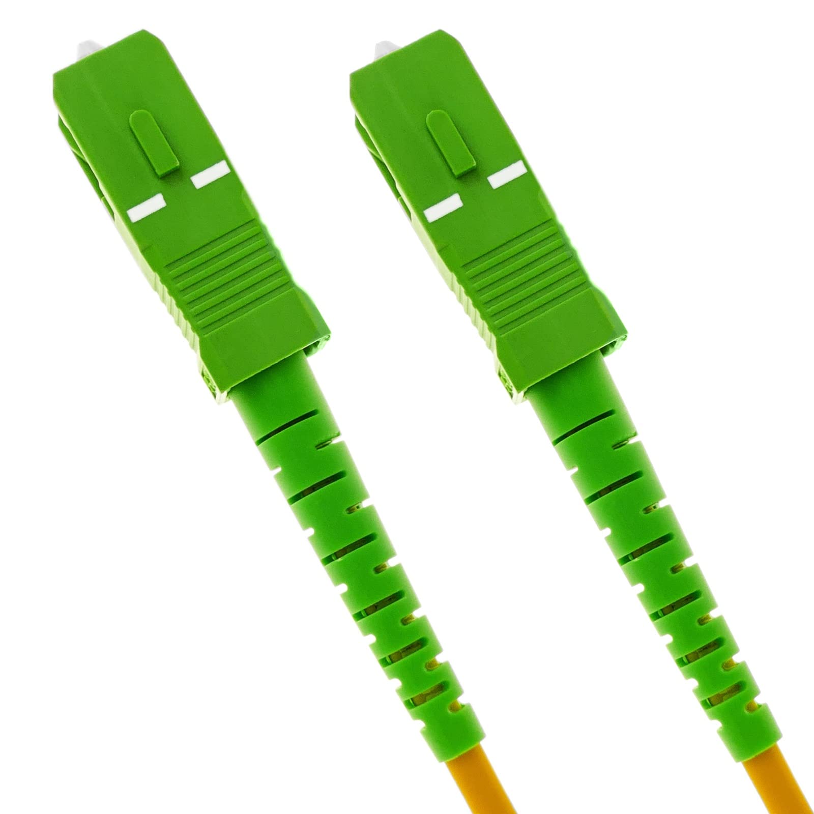 Cable Fibra Óptica Monomodo OS2 LC/PC A SC/APC - 1m, Compatible Con Redes De Larga Distancia