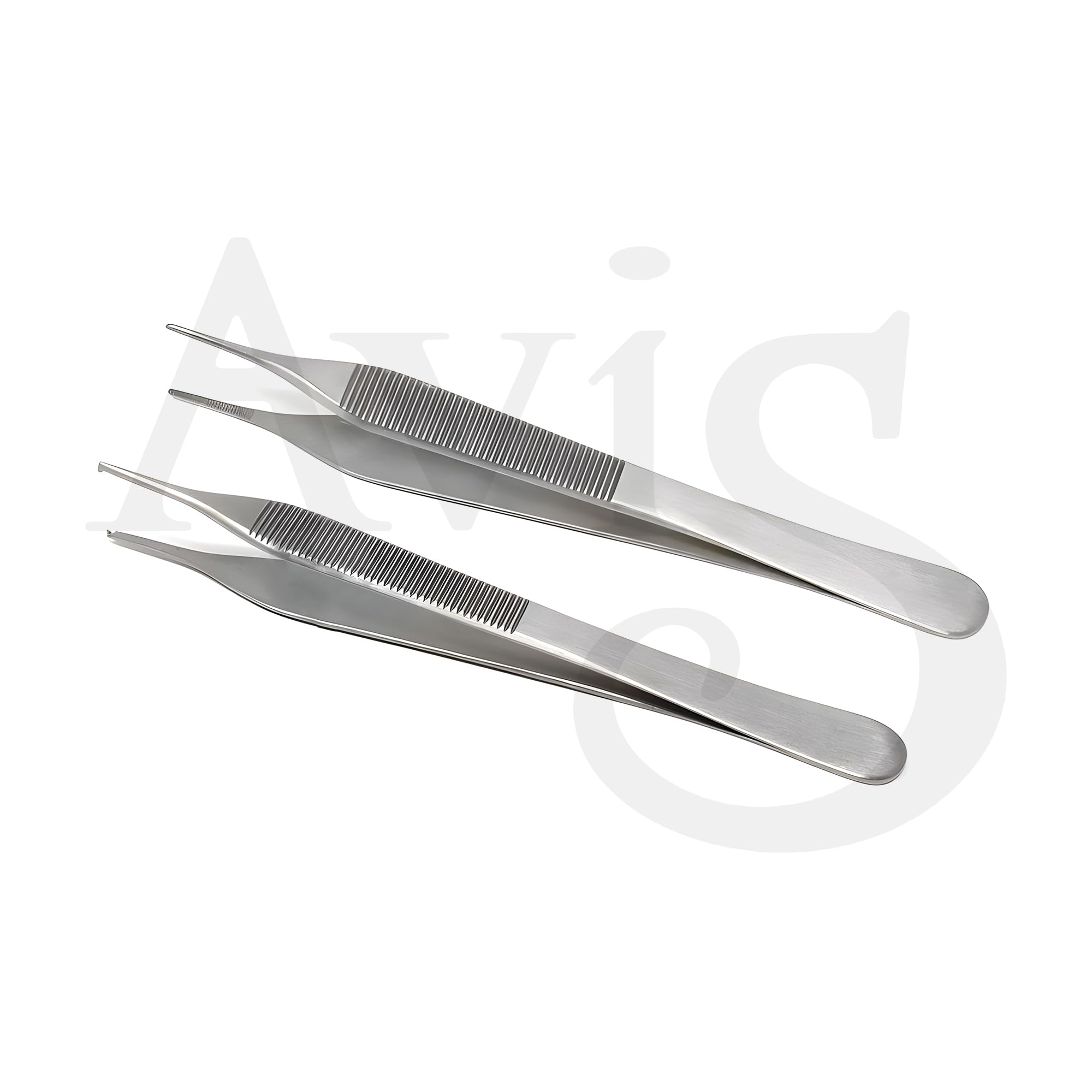 AVIS Adson Forcep Set – 2-Piece Surgical Forceps (Plain & Tooth) – Premium Stainless Steel Grade 410, Precision Tips, Ergonomic Design, Sterilizable, Ideal for Surgical and Clinical Procedures - Image 2 thumbnail