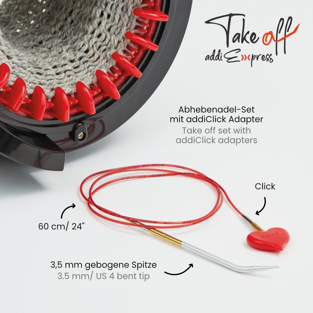 Set Addi Express Take Off de aguja de 3.50mm con cable - 1 unidad