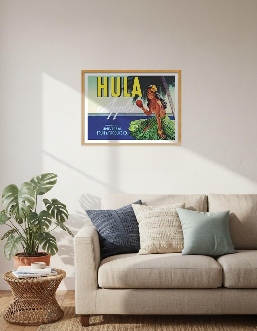 Amazon.com: Hula Brand Apples - Hawaiian Hula Girl - Universal
