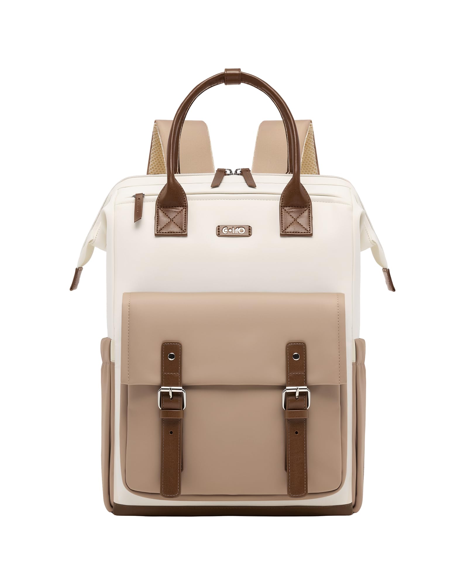 COOLIFE Rucksack Damen, 15.6 Inch Laptop Rucksack Wasserdicht, Geeignet für Universitäten, Pendeln, Lehrer, Alltag