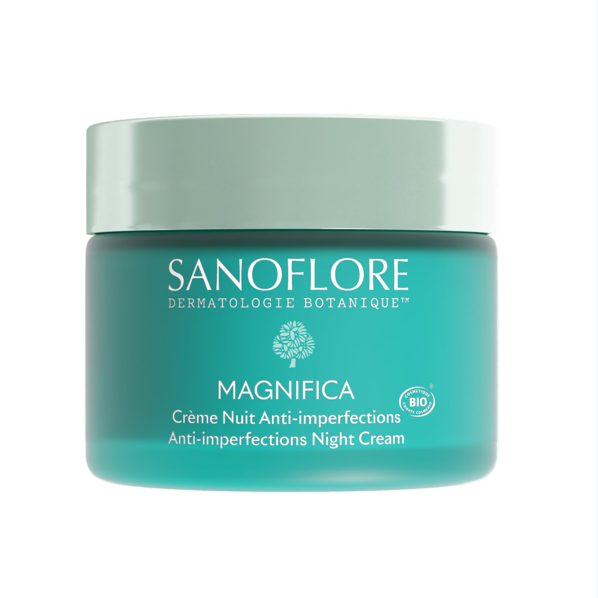 Sanoflore – Magnifica – Crème nuit anti-imperfections puissante – Réduit boutons, points noirs et brillances – Peau lissée et purifiée au réveil – bio - 50 ml