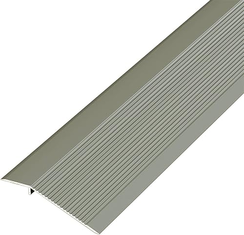 Miniatura 9 de Tira de transición de piso de aluminio, umbrales de metal para puertas, tira de transición de piso de 35.4 pulgadas de madera a azulejo, para ranura