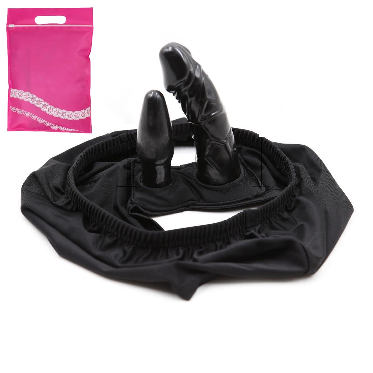 Elastic Pants Dildo Silicone Wearable Dildo Strap On Double Headed Penis Anal Plug Thrust Vaginal Plug Anal Plug For Women