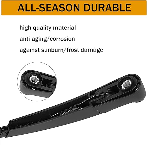 Miniatura 7 de TOP-VIGOR Juego de limpiaparabrisas trasero de automóvil de 10 pulgadas para Mini Cooper Mini One 06-18 para Mini Hatch R56 06-12 para Mini