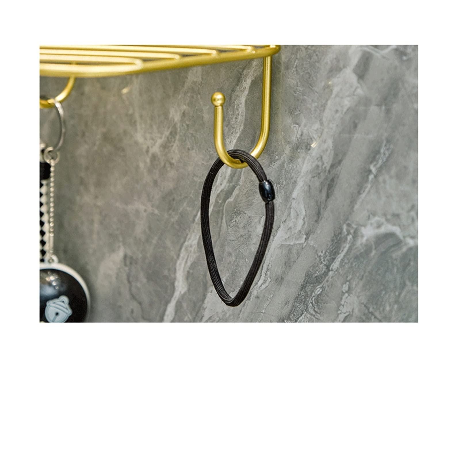 Ripiano per doccia Mensole portaoggetti in metallo a parete con ganci da bagno Organizer(Nero)
