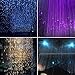 AMKI 16W RGBW Fiber Optic Curtain Light Kit,450pcs Flash Point Waterfall Effect Bluetooth Curtain Lighting for Kids Children Sensory Room Home Decoration with Fiber Cables 0.03in/0.75mm 13.1ft/4m