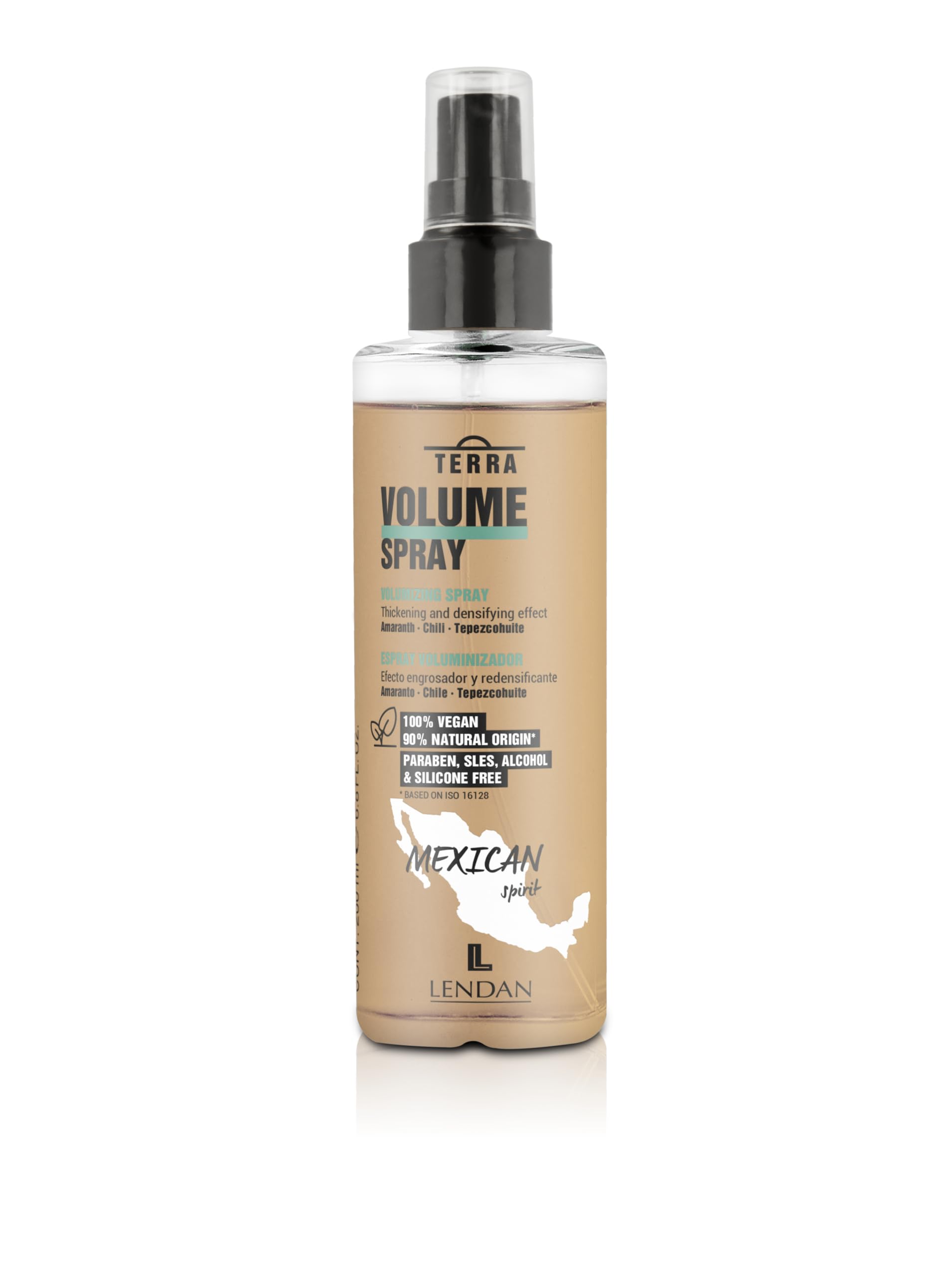 LENDAN - Spray Volume Capelli - Terra Volume Spray - 200 ml - Volumizzante Capelli - Rafforza e Massimizza il Volume dei Capelli - Effetto Ispessitore Immediato - Anti-crespi Capelli - Vegano