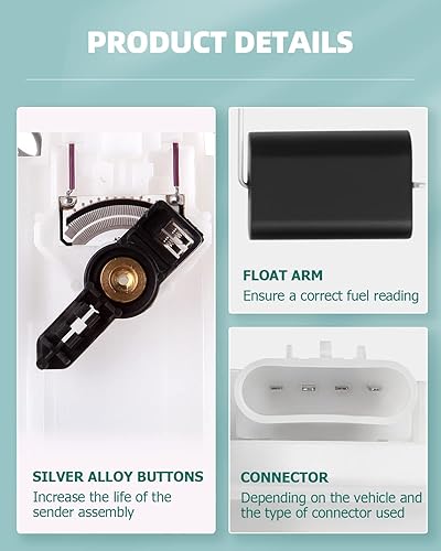 Miniatura 4 de SCITOO Compatible con bomba de combustible E3518M Montaje eléctrico de alto rendimiento para Oldsmobile Aurora para Buick Lesabre para Pontiac